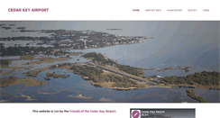 Desktop Screenshot of cedarkeyairport.org