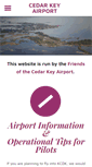 Mobile Screenshot of cedarkeyairport.org